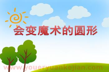 小班数学活动课件PPT《会变魔术的圆形》PPT课件图片