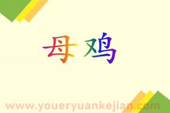 大班美术课件PPT《母鸡》PPT课件图片