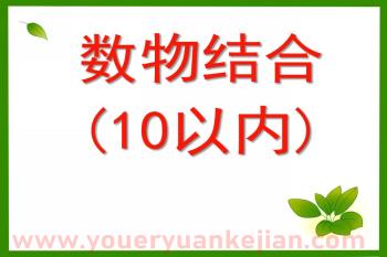 中班数学课件PPT《数物结合(10以内)》PPT课件图片
