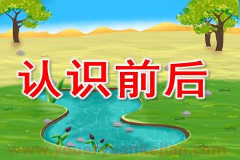 小班数学课件PPT《认识前后》PPT课件图片