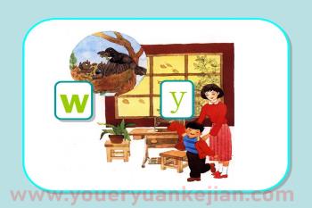 幼儿园优质拼音课件PPT《y w》PPT课件图片